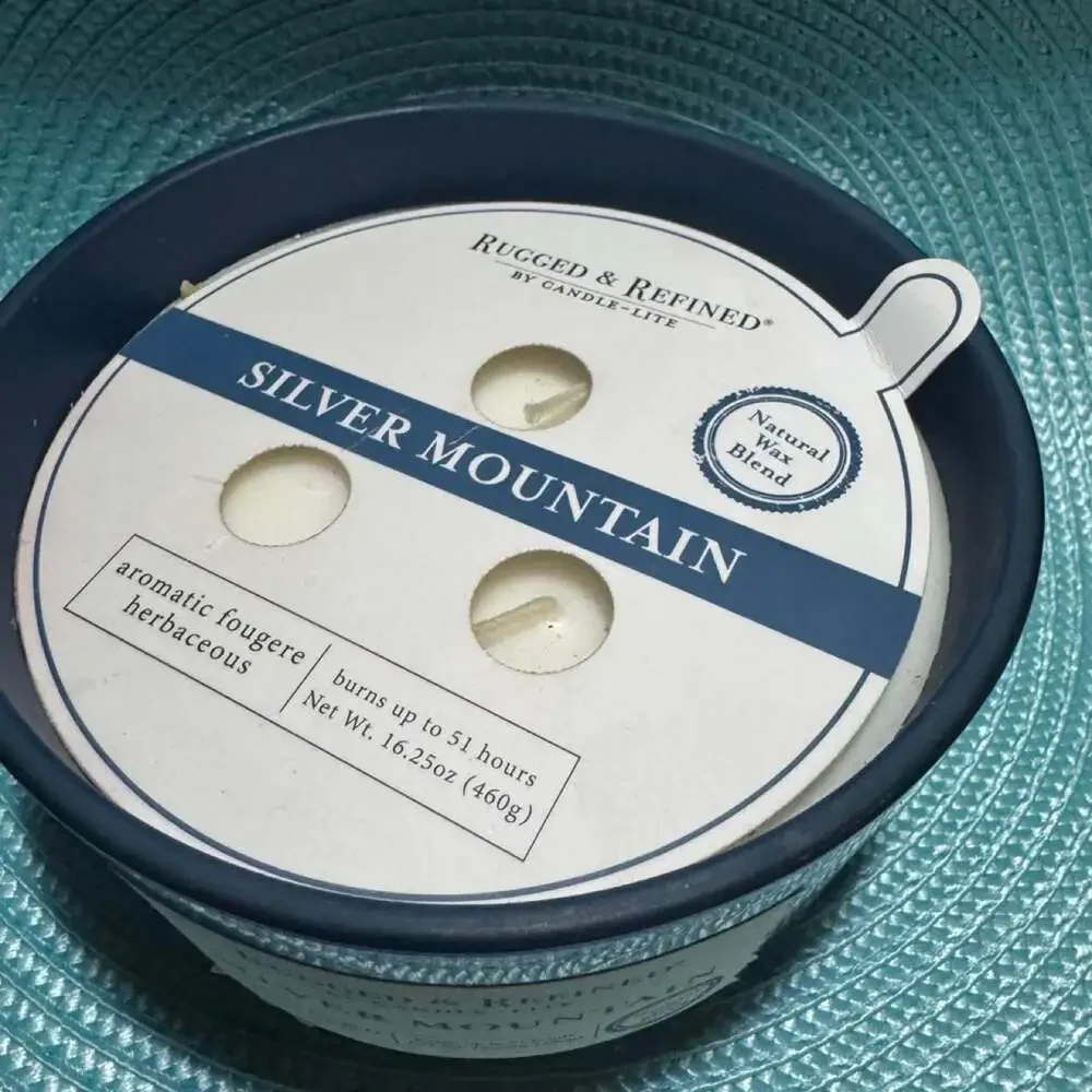 Candle-Lite Rugged & Refined Silver Mountain 3-Wick Candle